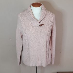 Liz Claiborne pink pullover sweater, size MP